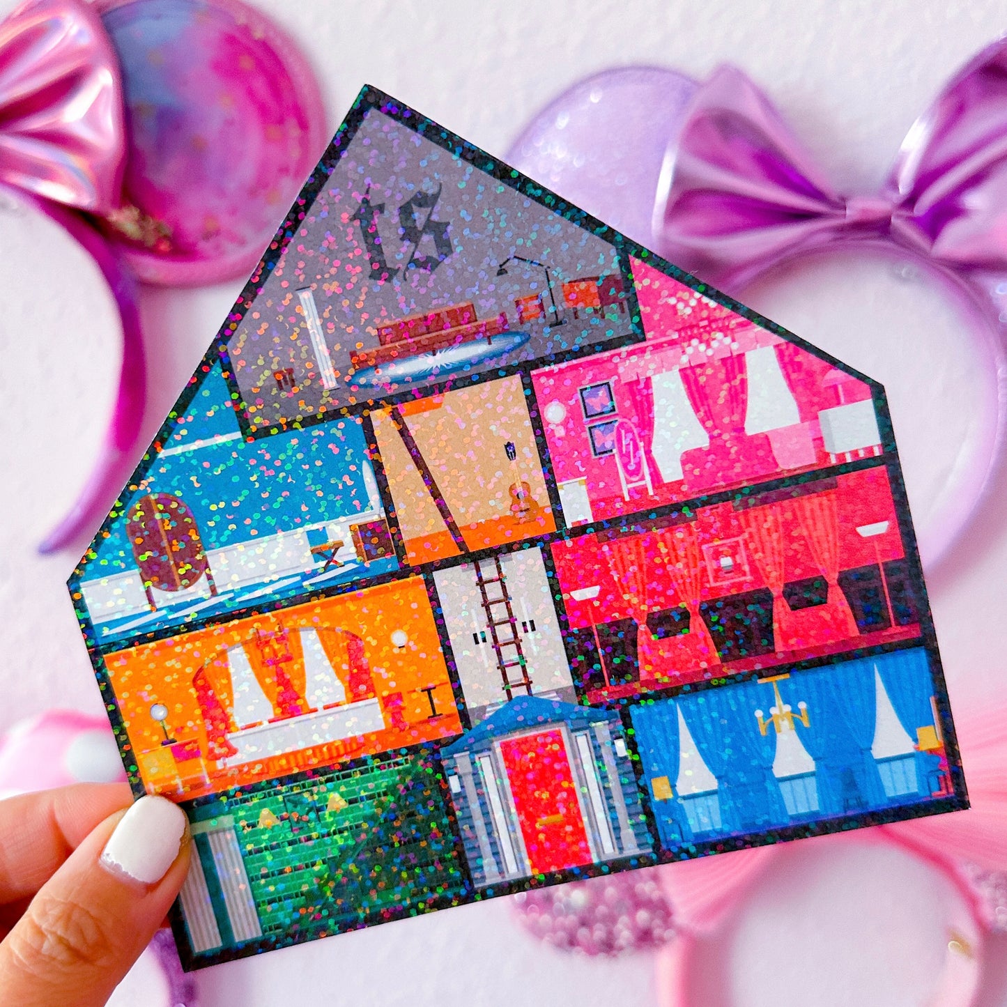 XL CRAFTY HOUSE *GLITTER STICKER INSERT ONLY* - Lover House 2.0 (Rooms)