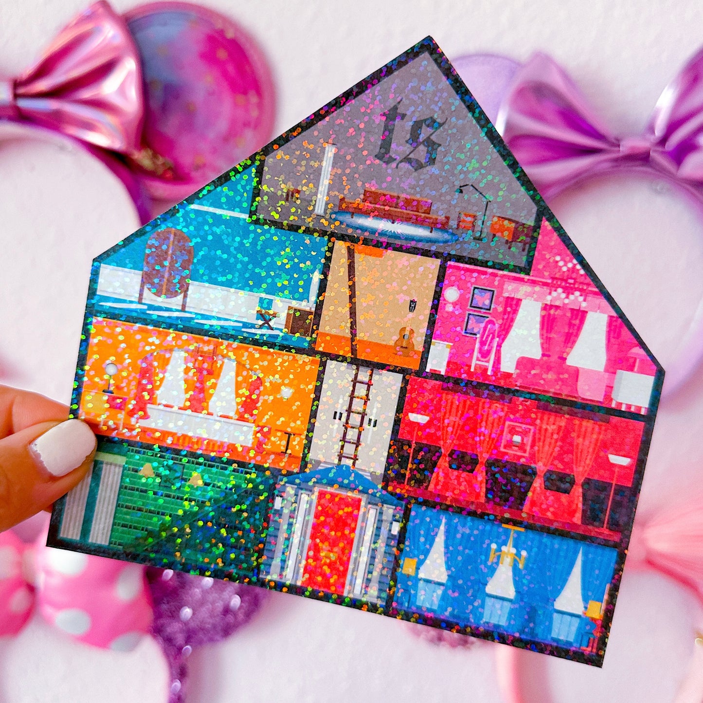 XL CRAFTY HOUSE *GLITTER STICKER INSERT ONLY* - Lover House 2.0 (Rooms)