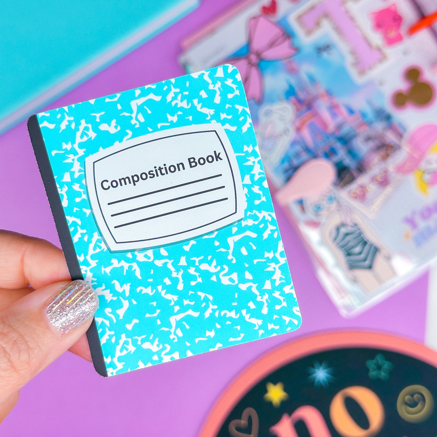 Paper Sticker - Mini Composition Notebook