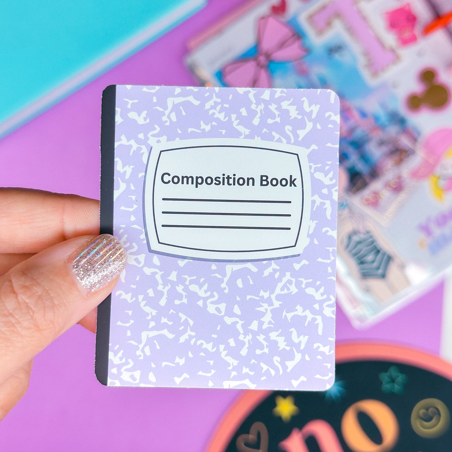 Paper Sticker - Mini Composition Notebook