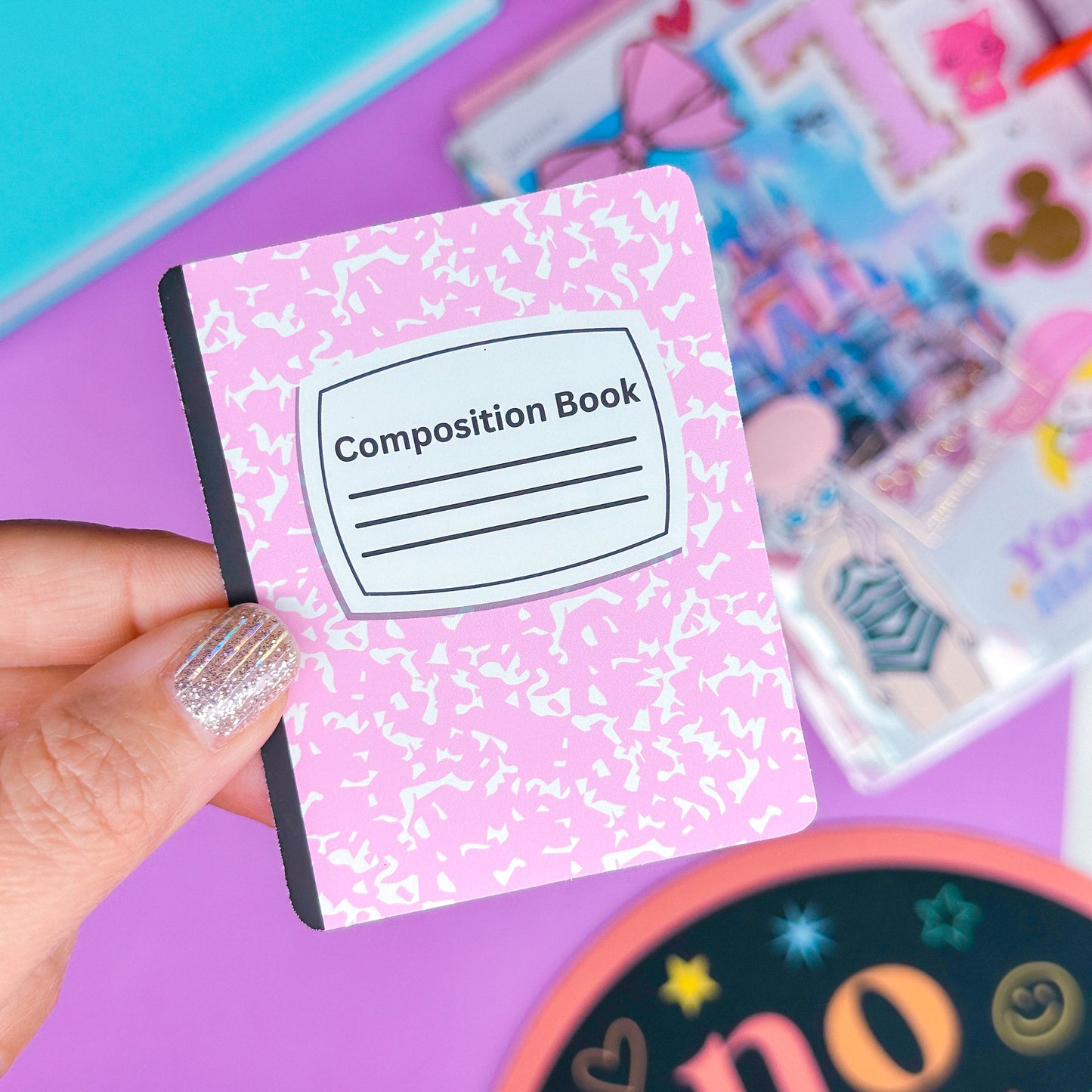 Paper Sticker - Mini Composition Notebook