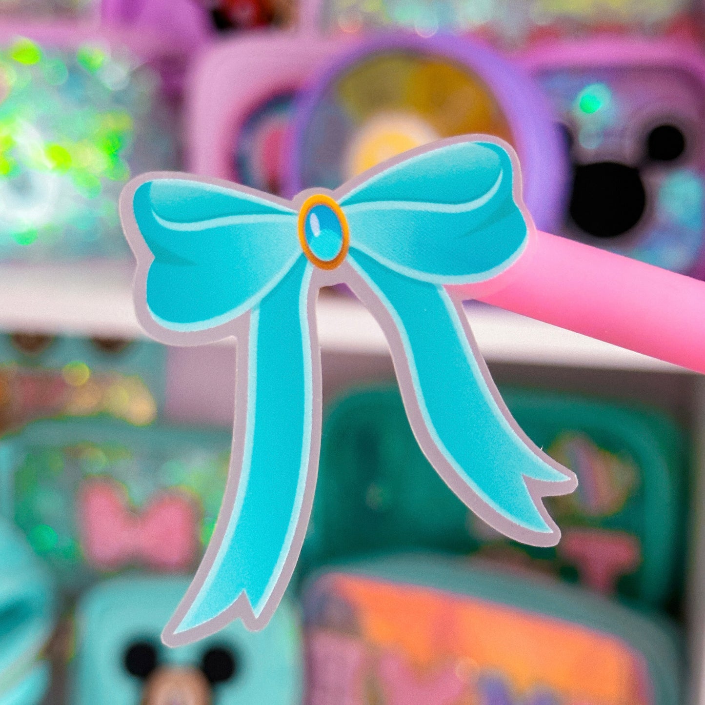 Waterproof Sticker - (Jasmine) Princess Bow