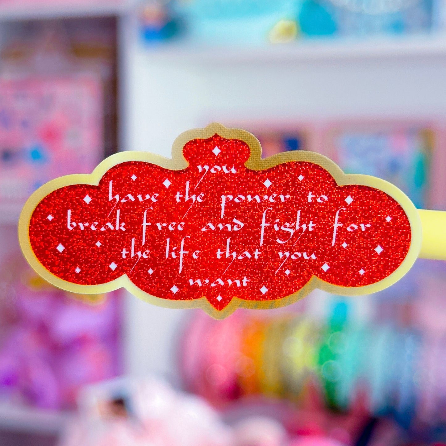 Waterproof Sticker - (Jasmine) Break Free