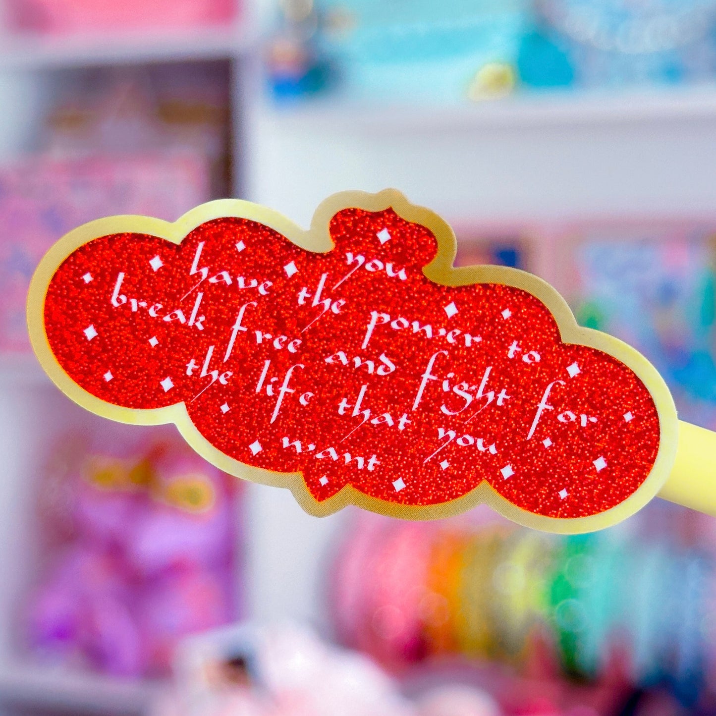 Waterproof Sticker - (Jasmine) Break Free