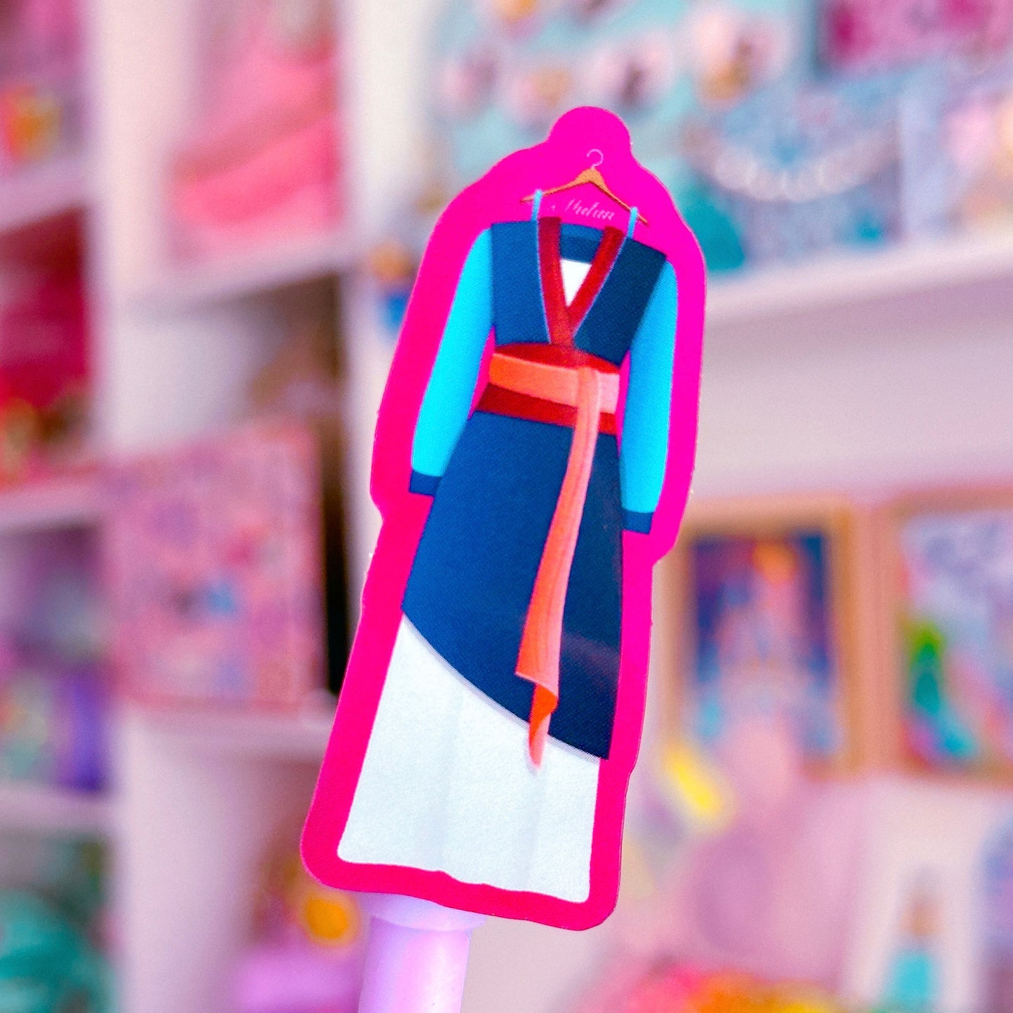 Waterproof Sticker - (Mulan) Princess Dresses