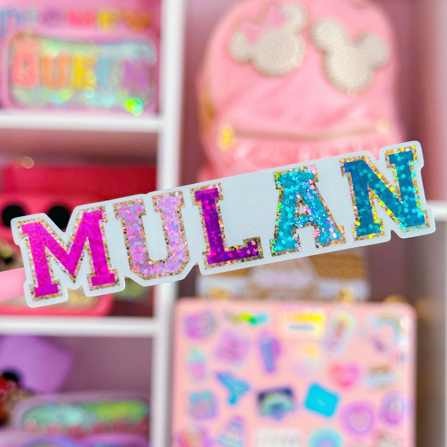Waterproof Sticker - (Mulan) Varsity Letter