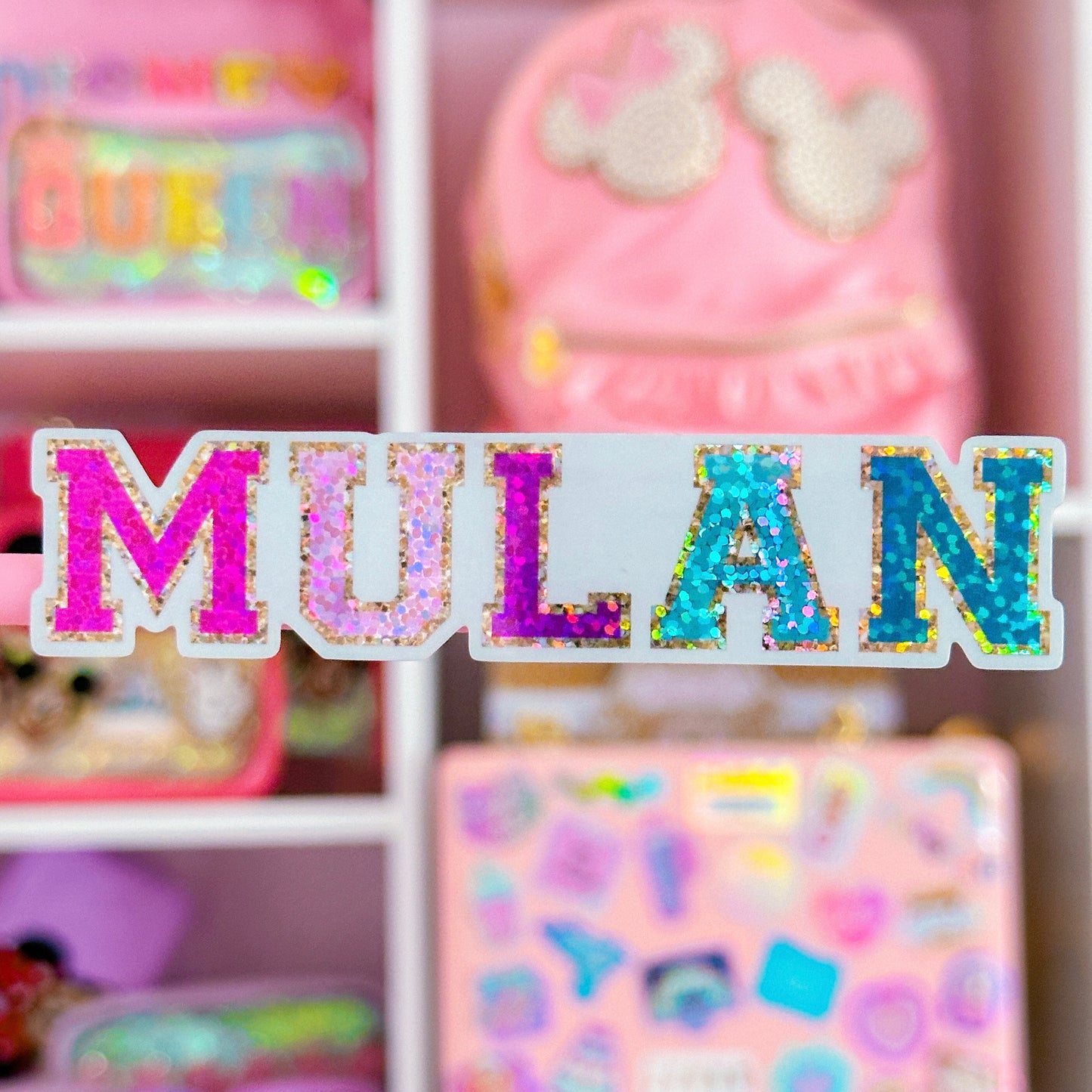 Waterproof Sticker - (Mulan) Varsity Letter