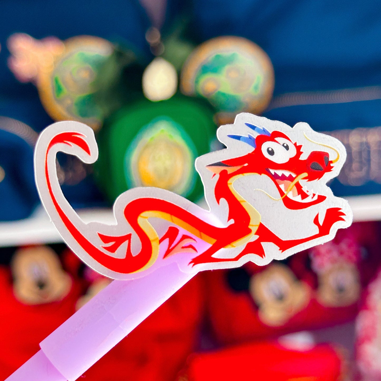 Waterproof Sticker - (Mulan) Lucky Friend & Fan