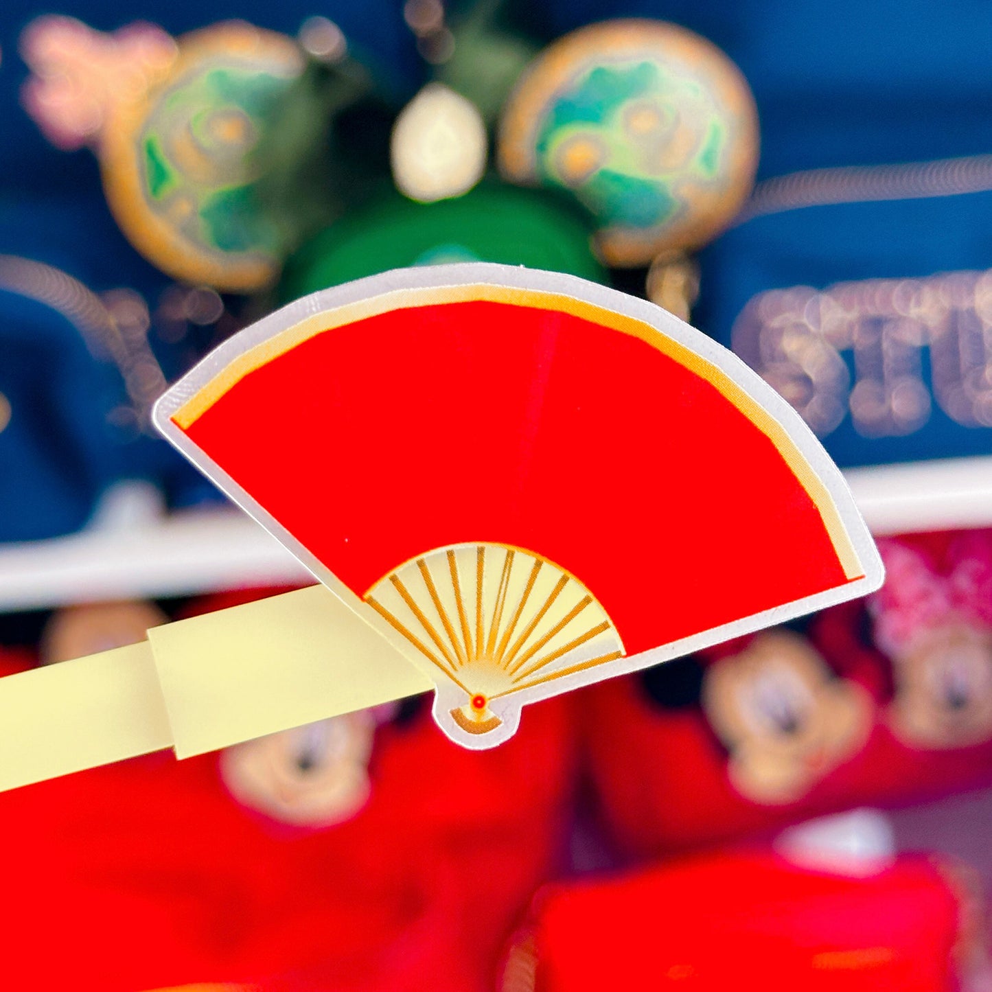 Waterproof Sticker - (Mulan) Lucky Friend & Fan