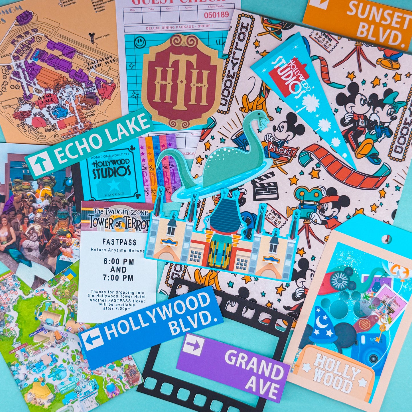 NEW! STICKER SCRAP PACK - Hollywood Studios