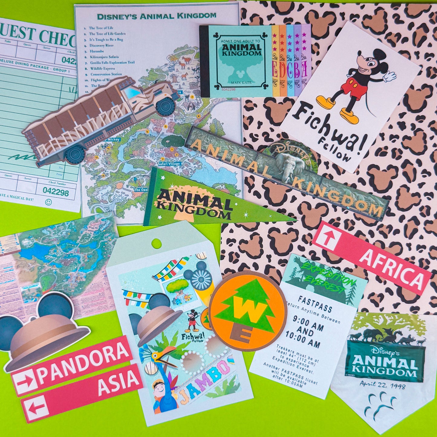 NEW! STICKER SCRAP PACK - Animal Kingdom