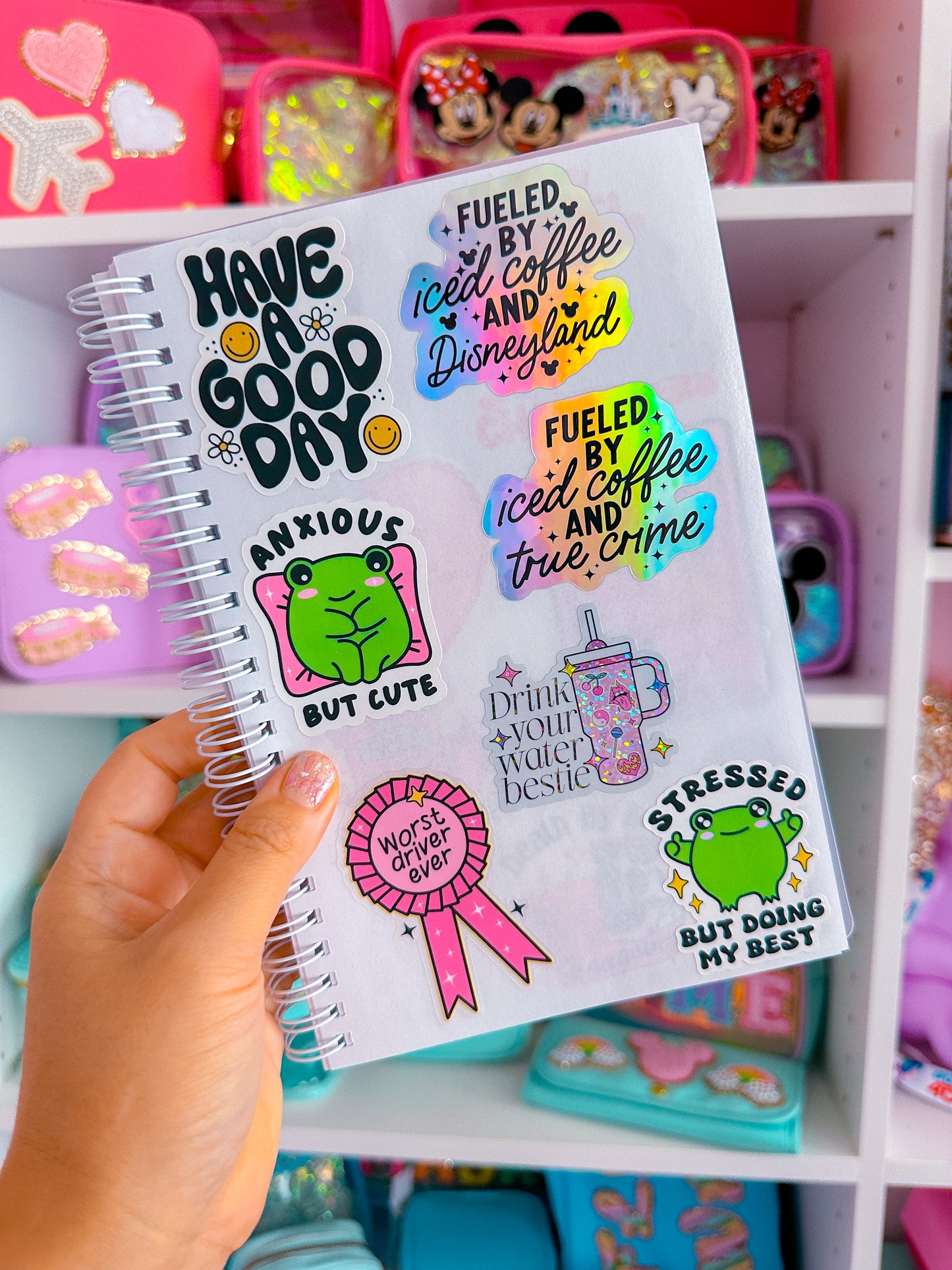 Waterproof Sticker - Anxious But Cute Froggy