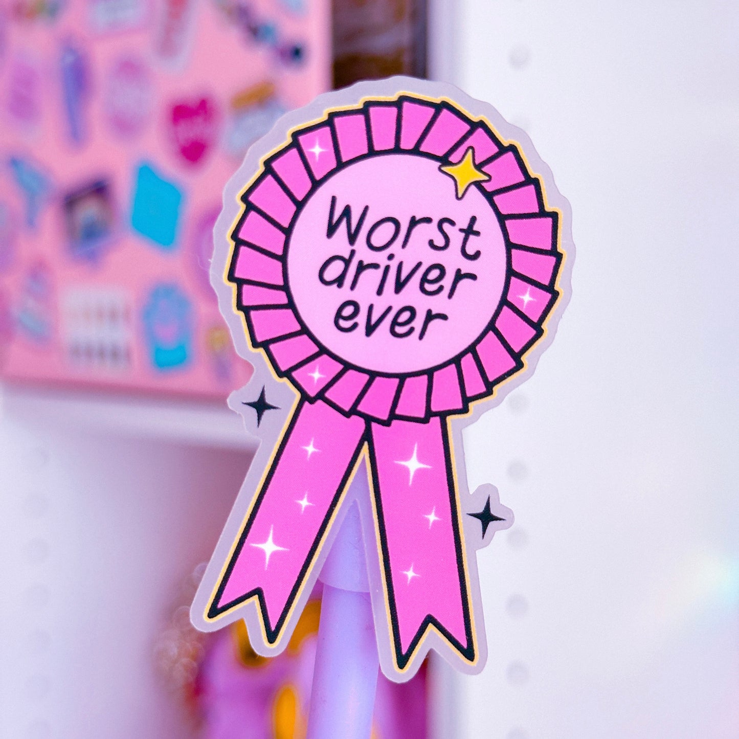 Waterproof Sticker - Worst Driver Ever