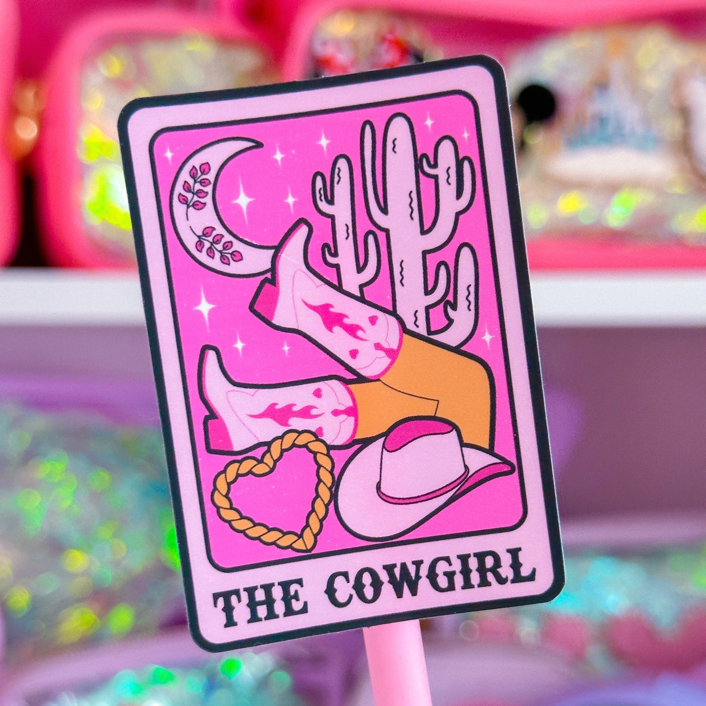Waterproof Sticker - Cowgirl Card