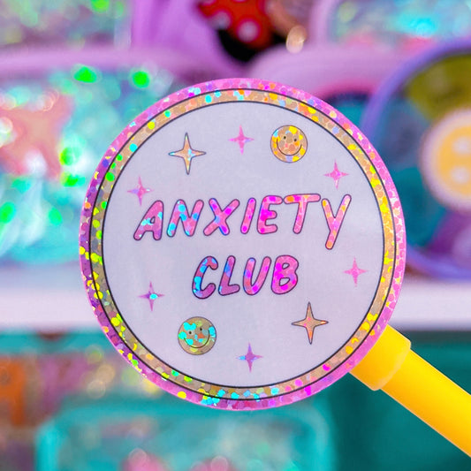 Waterproof Sticker - Anxiety Club