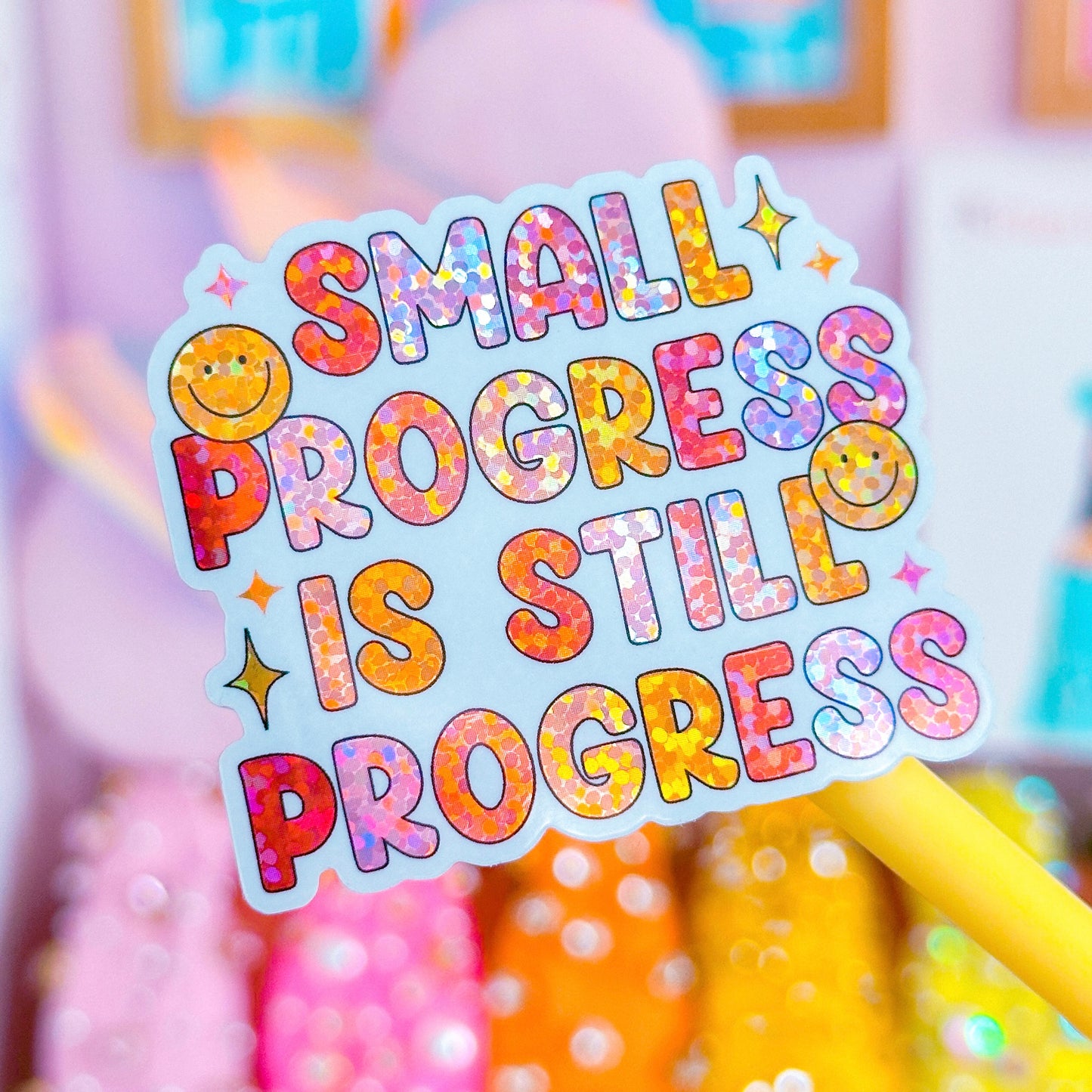 Waterproof Sticker - Small Progress Is Still Progress