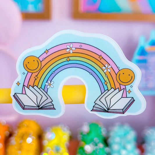 Waterproof Sticker - Bookish Rainbow