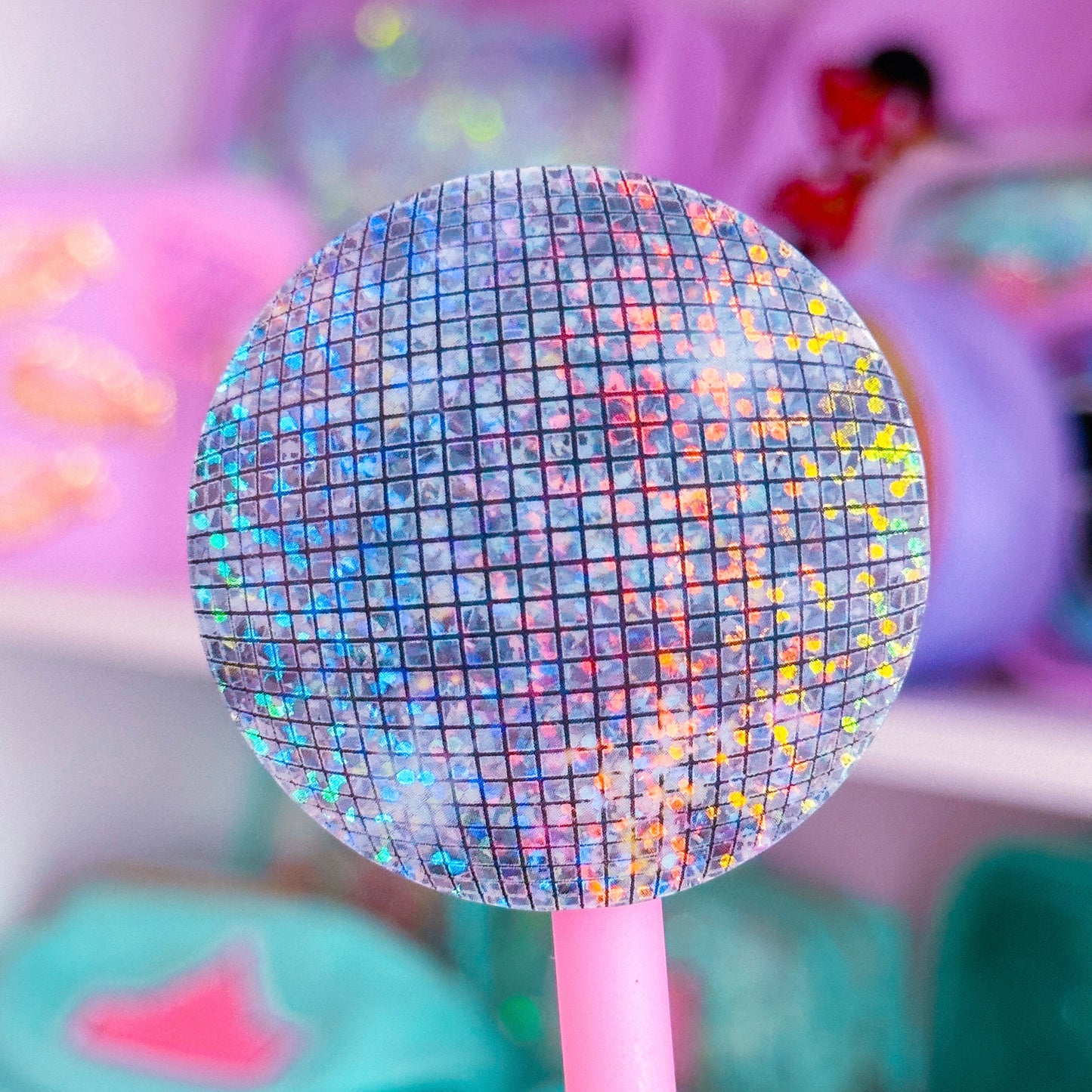 Waterproof Sticker - Shiny Disco Ball