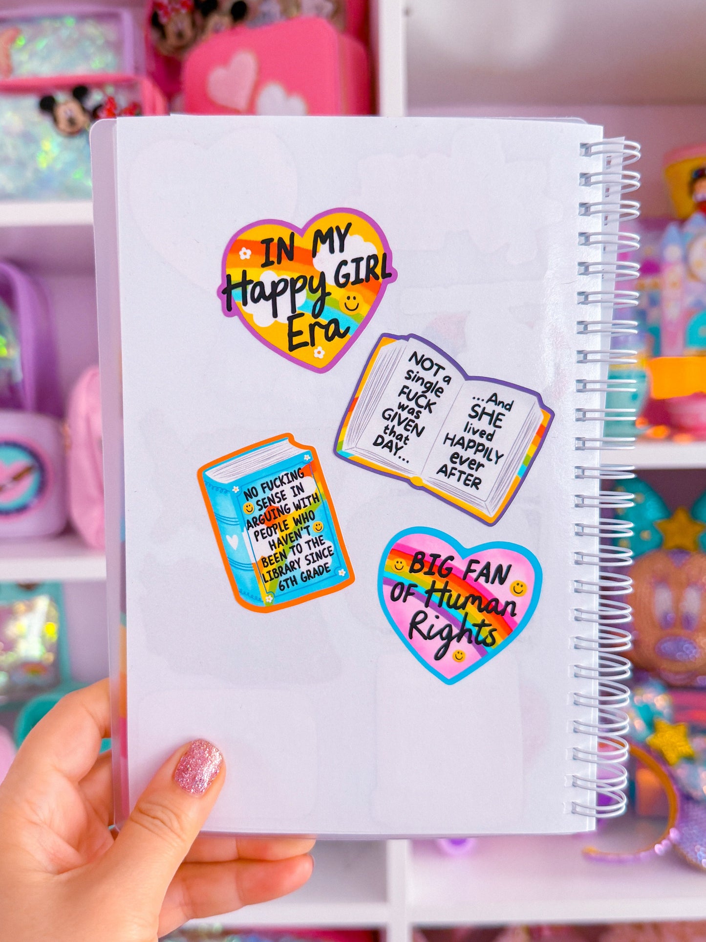 Waterproof Sticker - Arguing With People Who Haven't Been To The Library Since 6th Grade