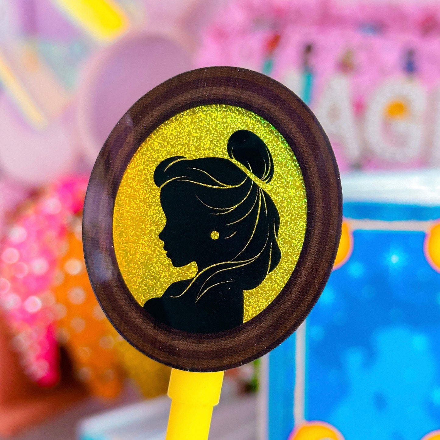 Waterproof Sticker - (Belle) Princess Profile