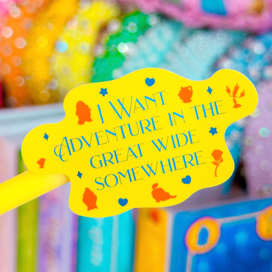 Waterproof Sticker - (Belle) Great Wide Somewhere