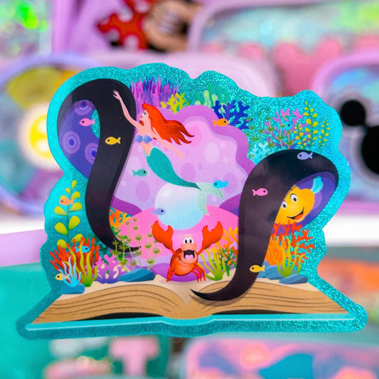 Waterproof Sticker - (Ariel) Storybook