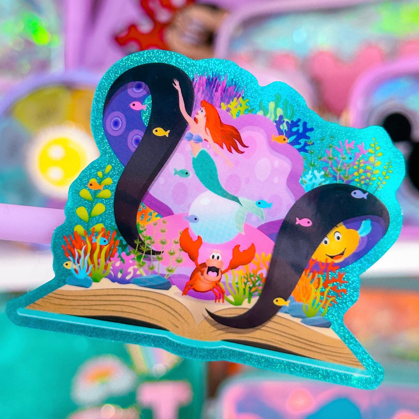 Waterproof Sticker - (Ariel) Storybook