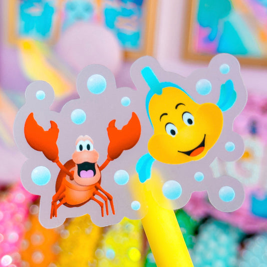 Waterproof Sticker - (Ariel) Sea Friends