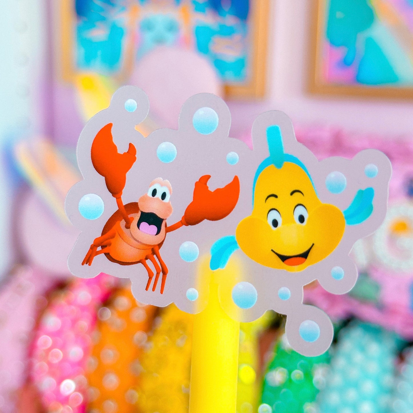 Waterproof Sticker - (Ariel) Sea Friends