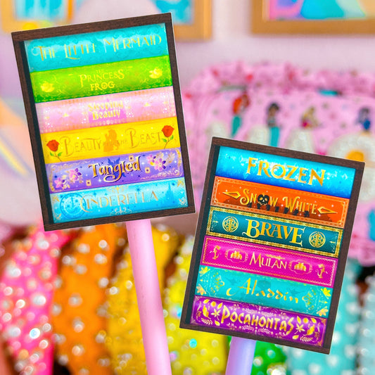 Waterproof Sticker - Princess Book Stacks Set