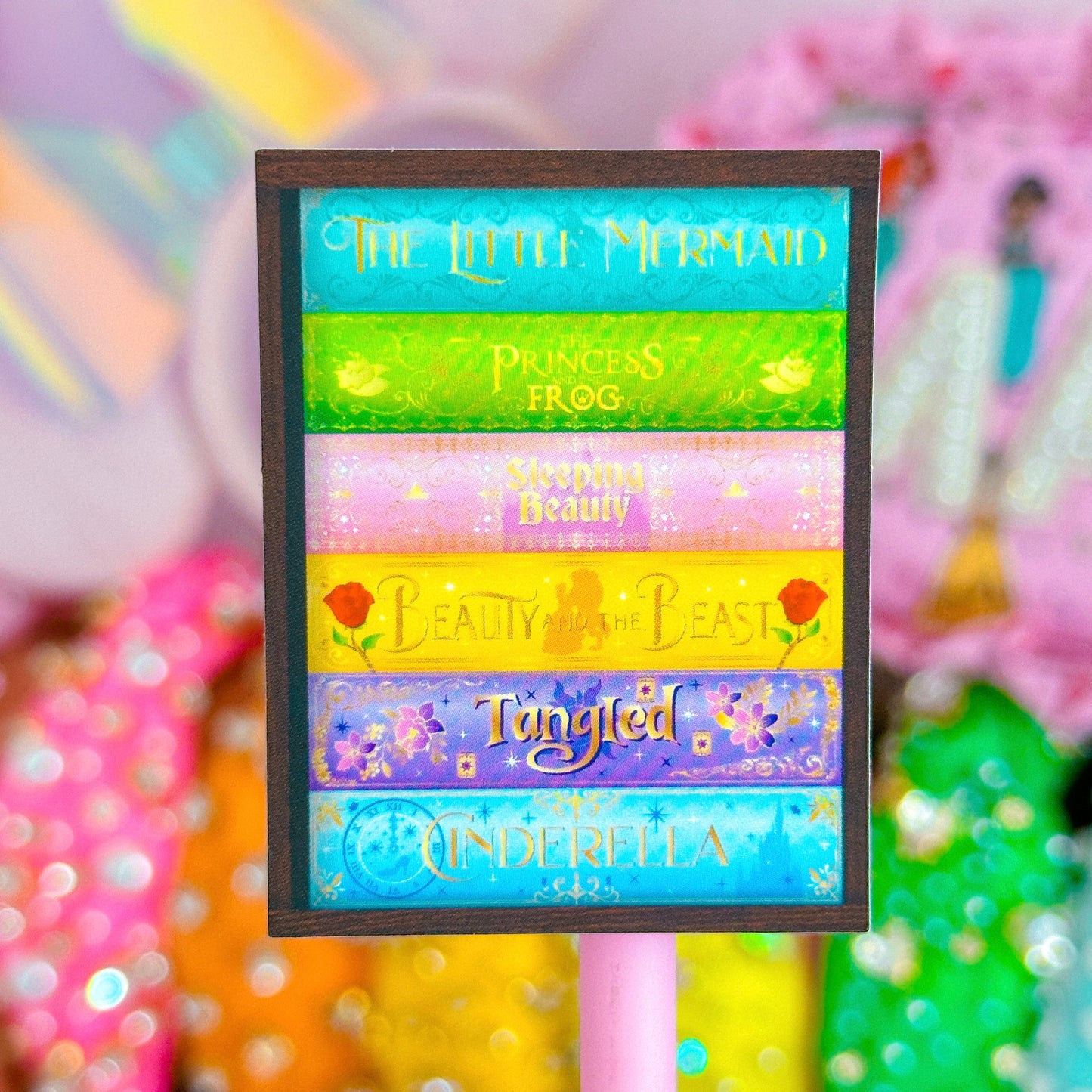 Waterproof Sticker - Princess Book Stacks Set