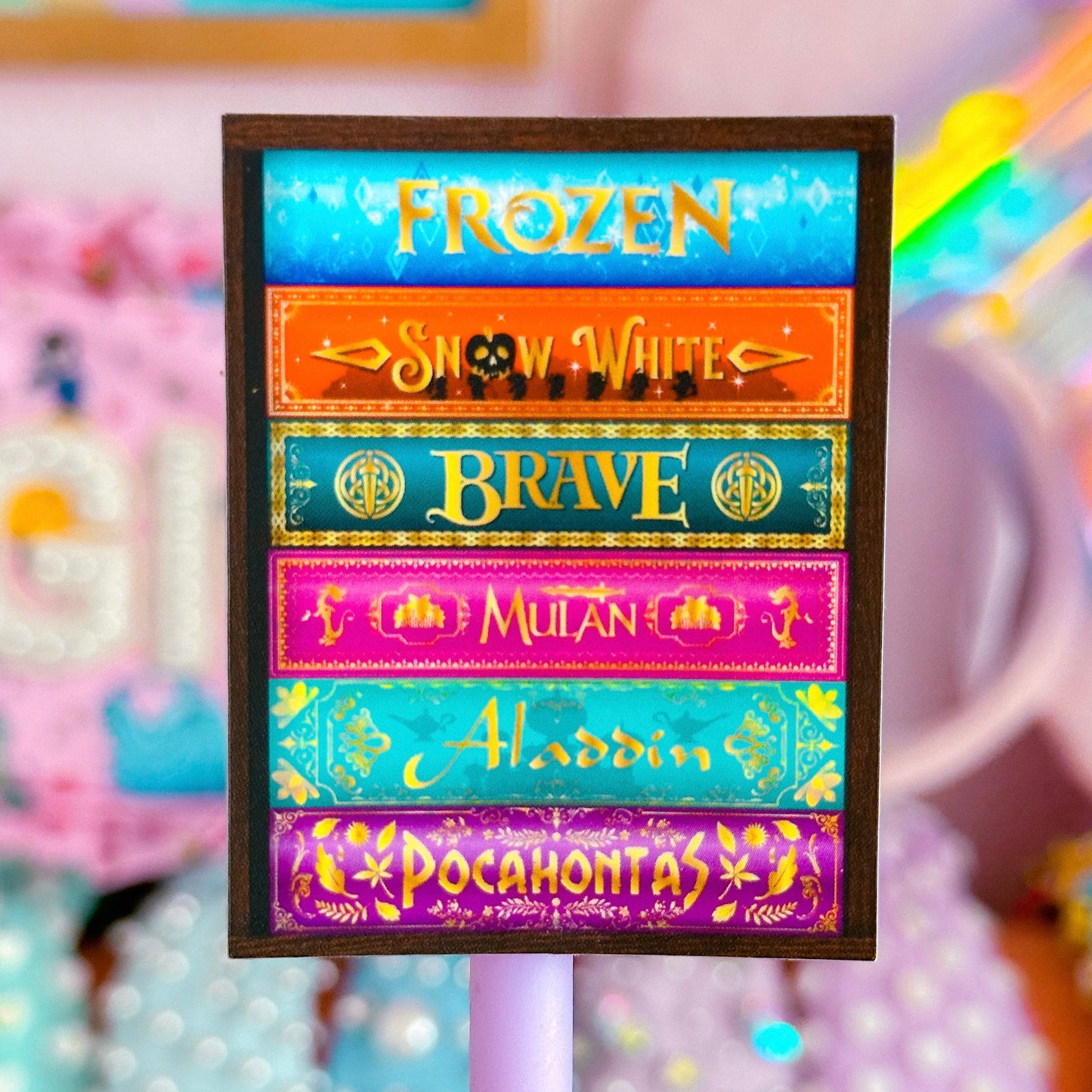 Waterproof Sticker - Princess Book Stacks Set