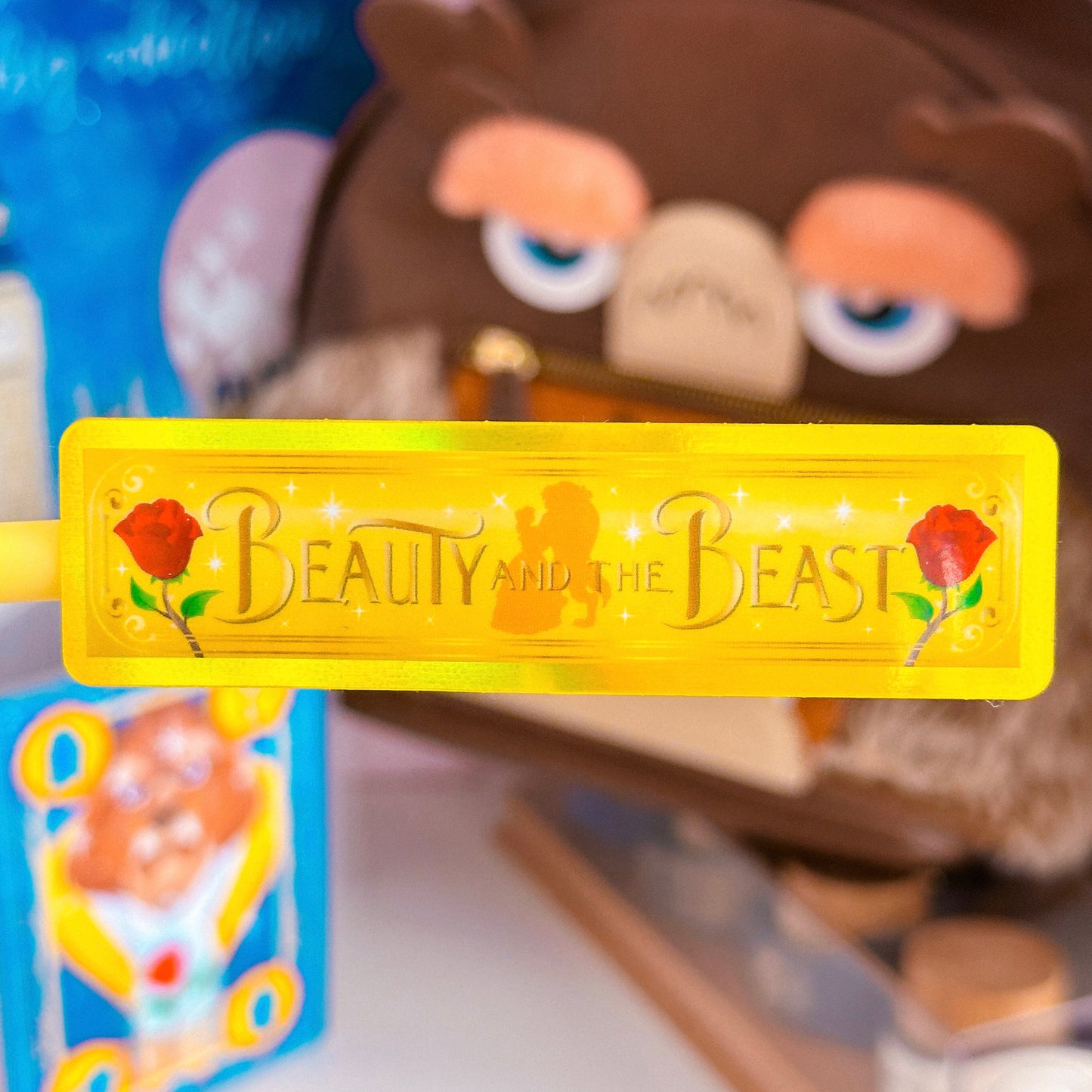 Waterproof Sticker - (Belle) Book Spine