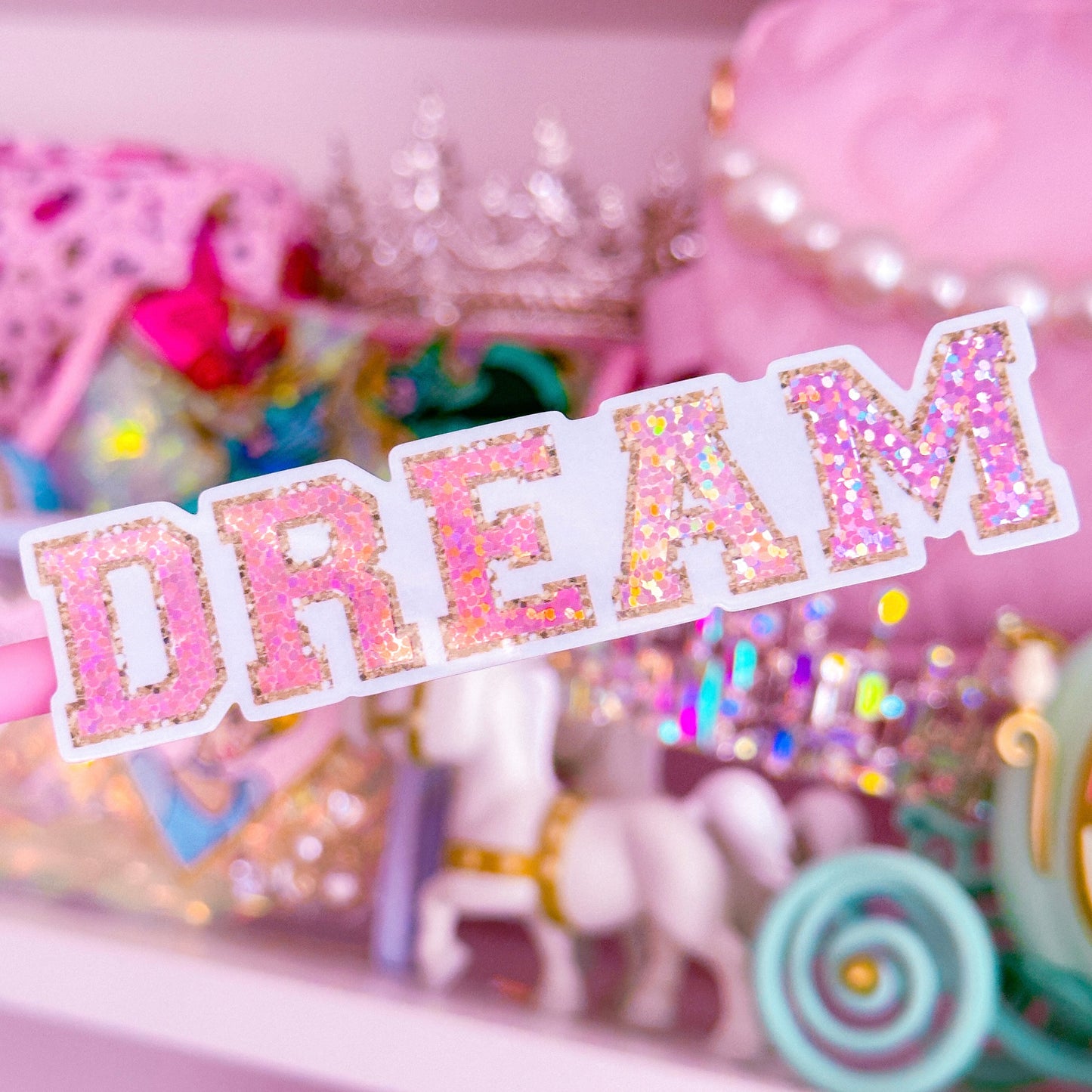 Waterproof Sticker - Varsity Letter "Dream"