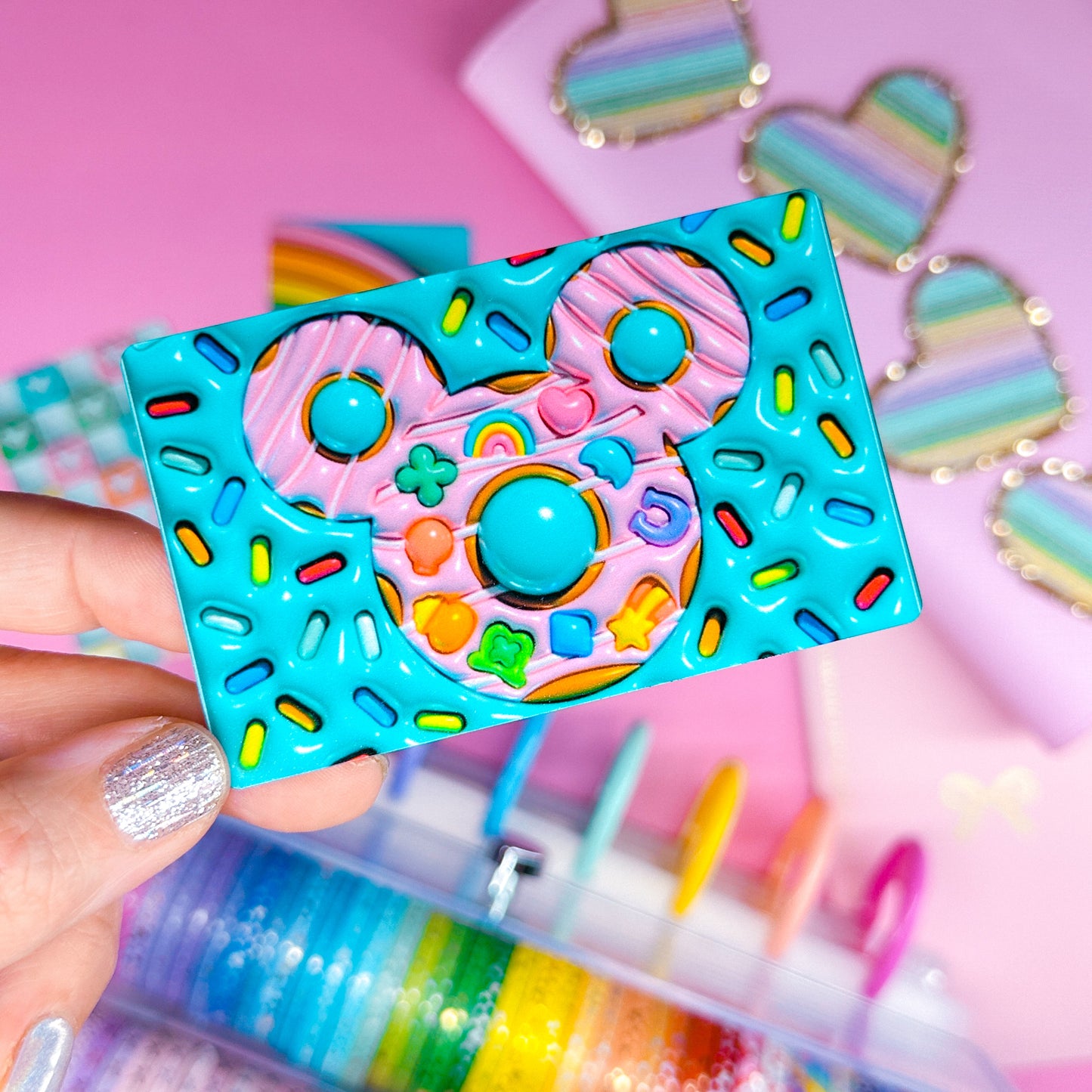 Metal Washi Card - 3D Lucky