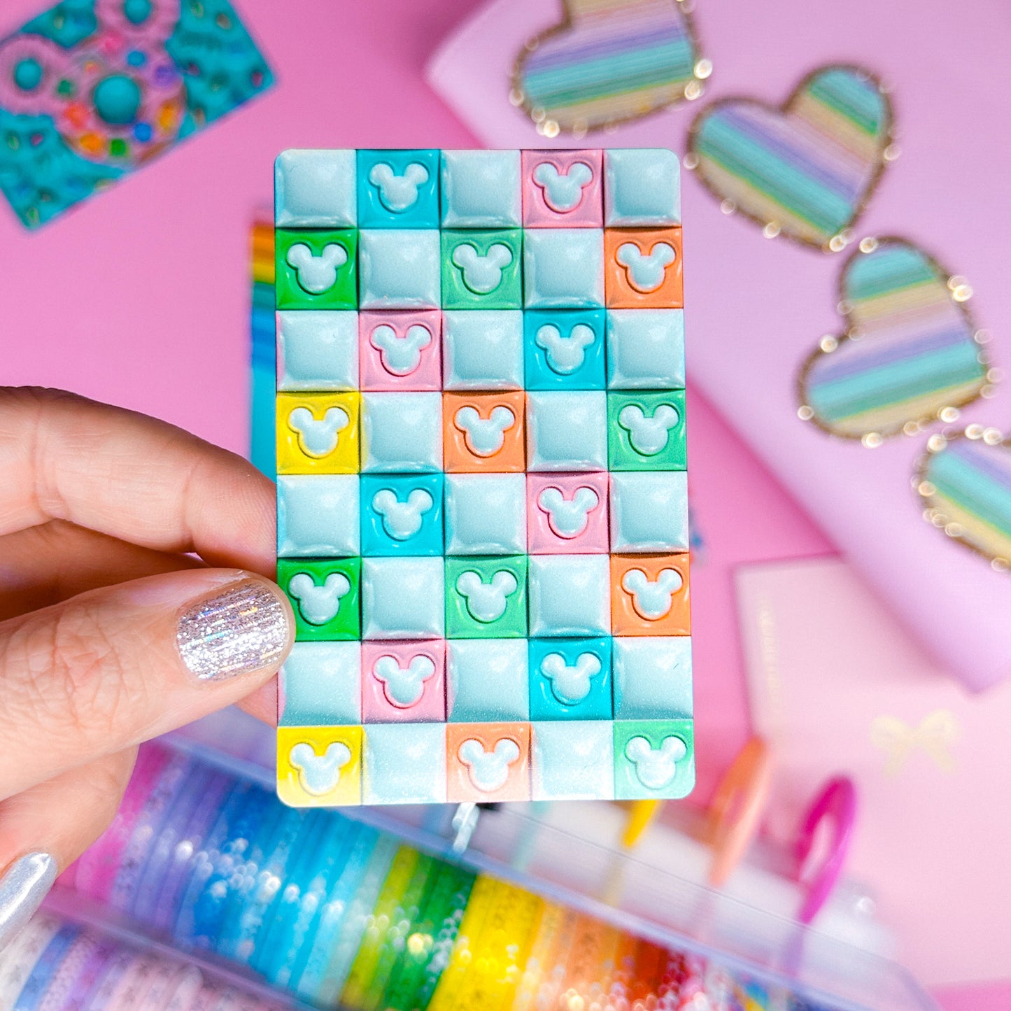 Metal Washi Card - 3D Lucky