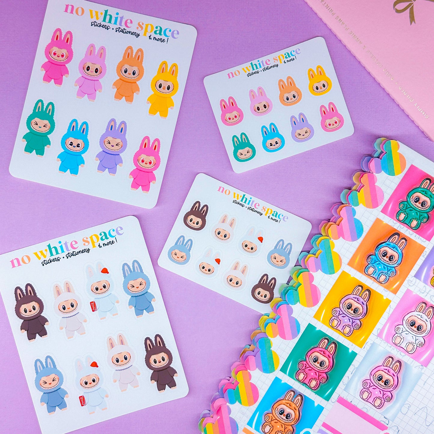 Paper Deco Stickers - Lil' Rainbow Bubus