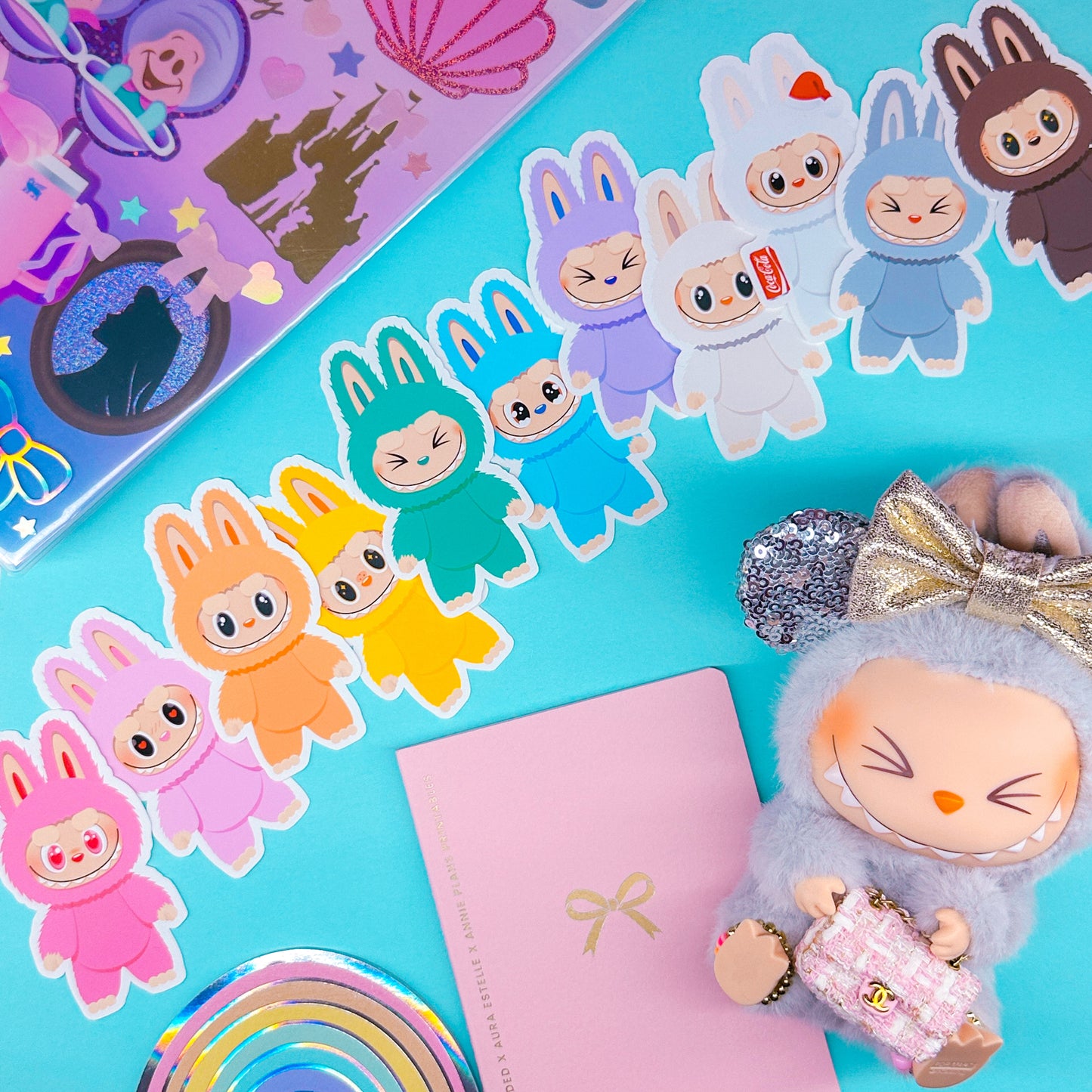 Paper Sticker Die Cuts - Lil' Rainbow Bubus