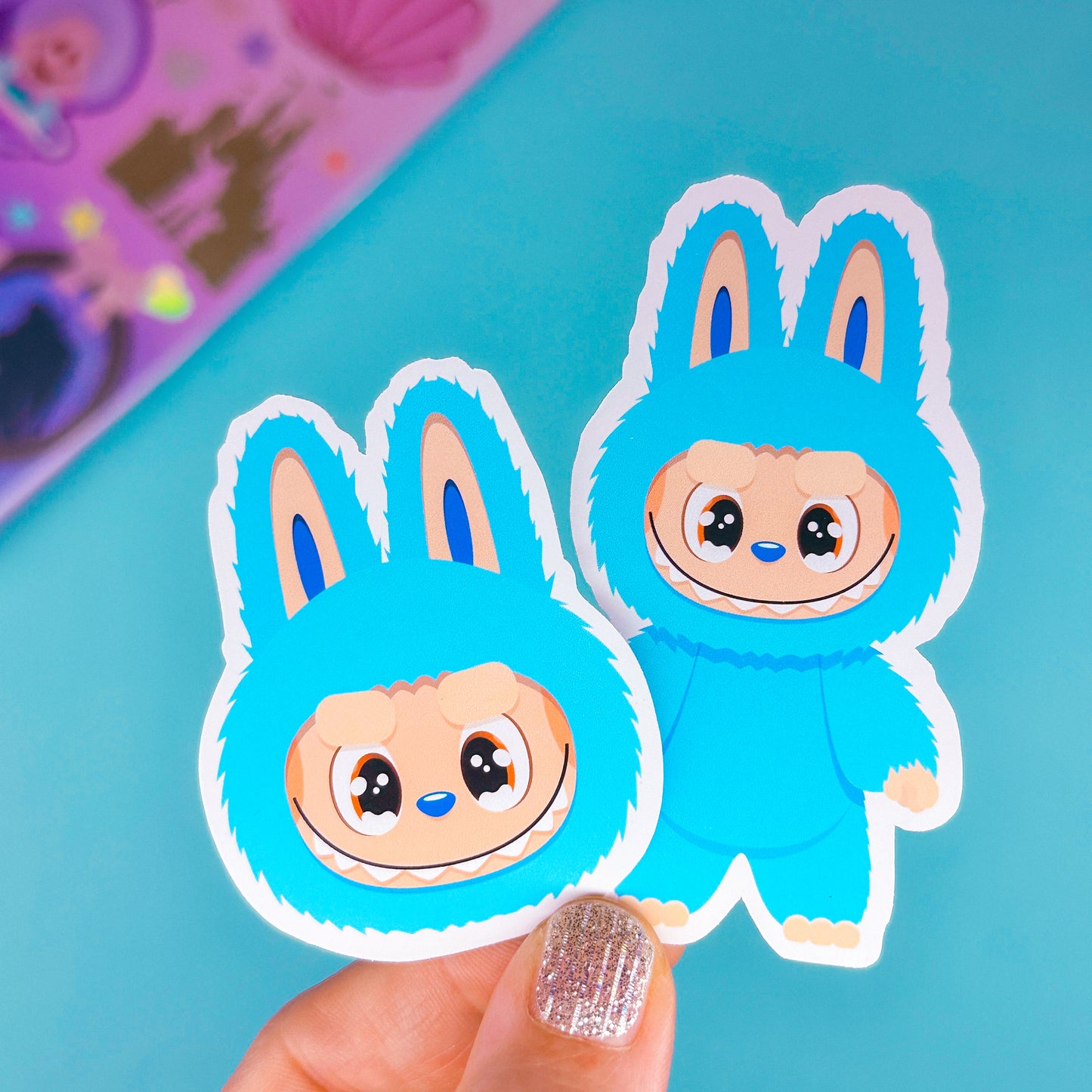 Paper Sticker Die Cuts - Lil' Rainbow Bubus