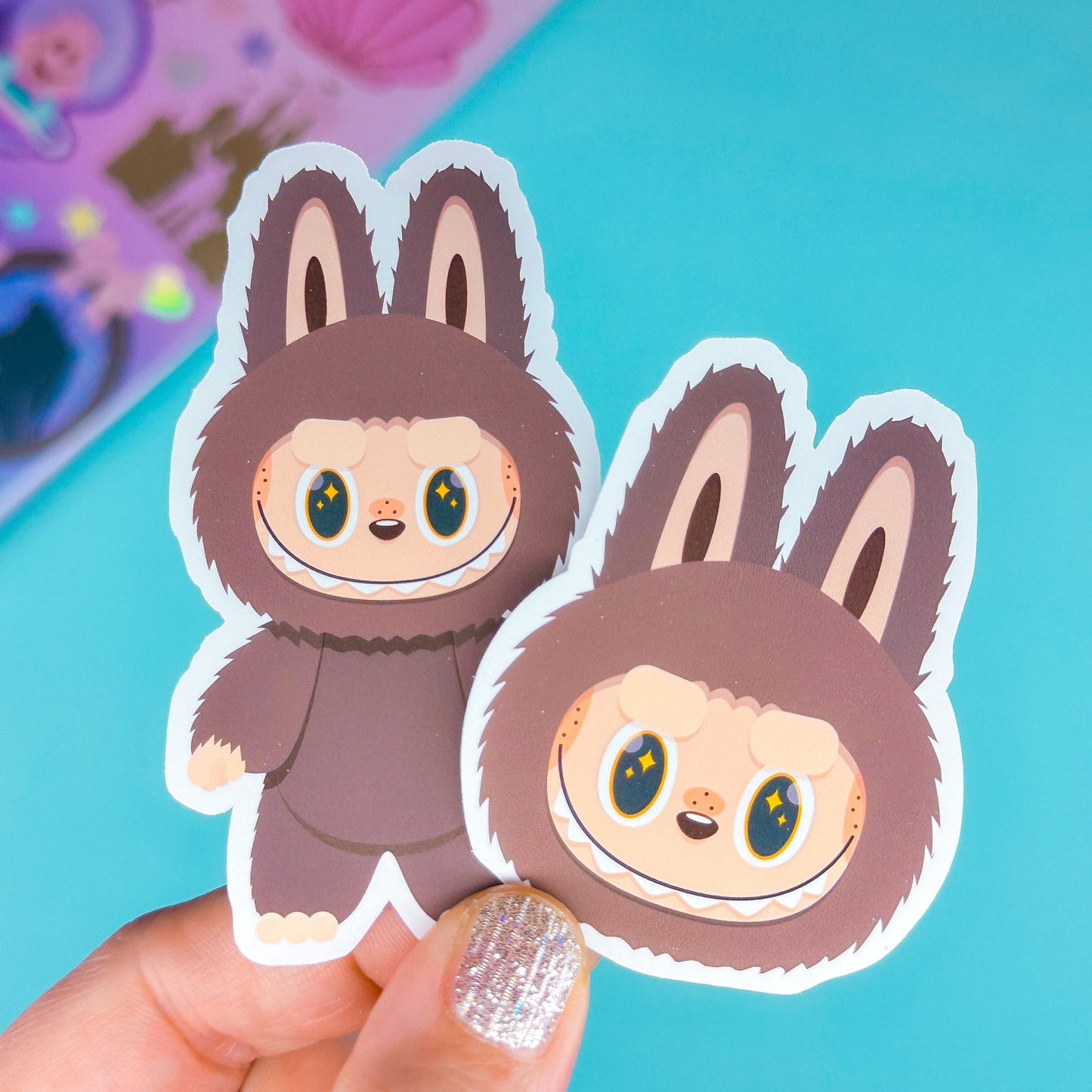 Paper Sticker Die Cuts - Lil' Rainbow Bubus