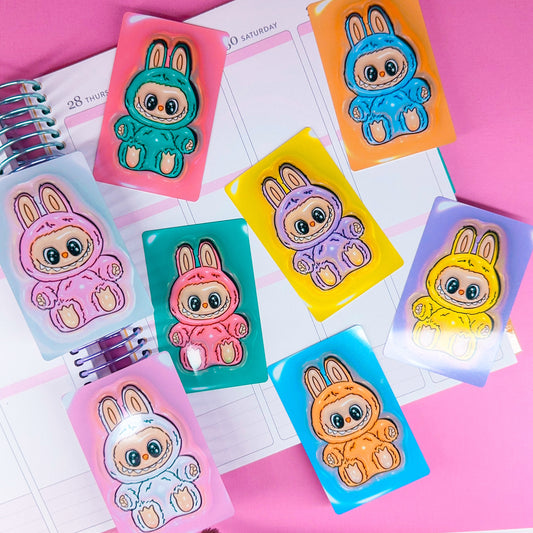 Metal Washi Card - Lil' Rainbow Bubus