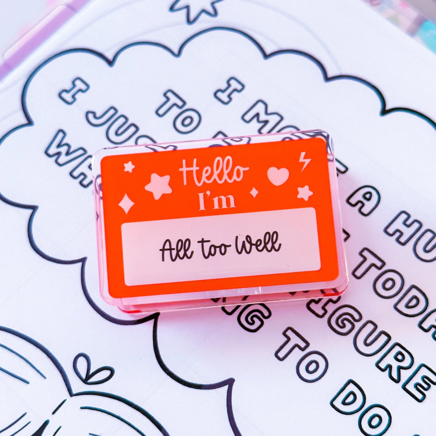 Mini Acrylic Clip - ERAS