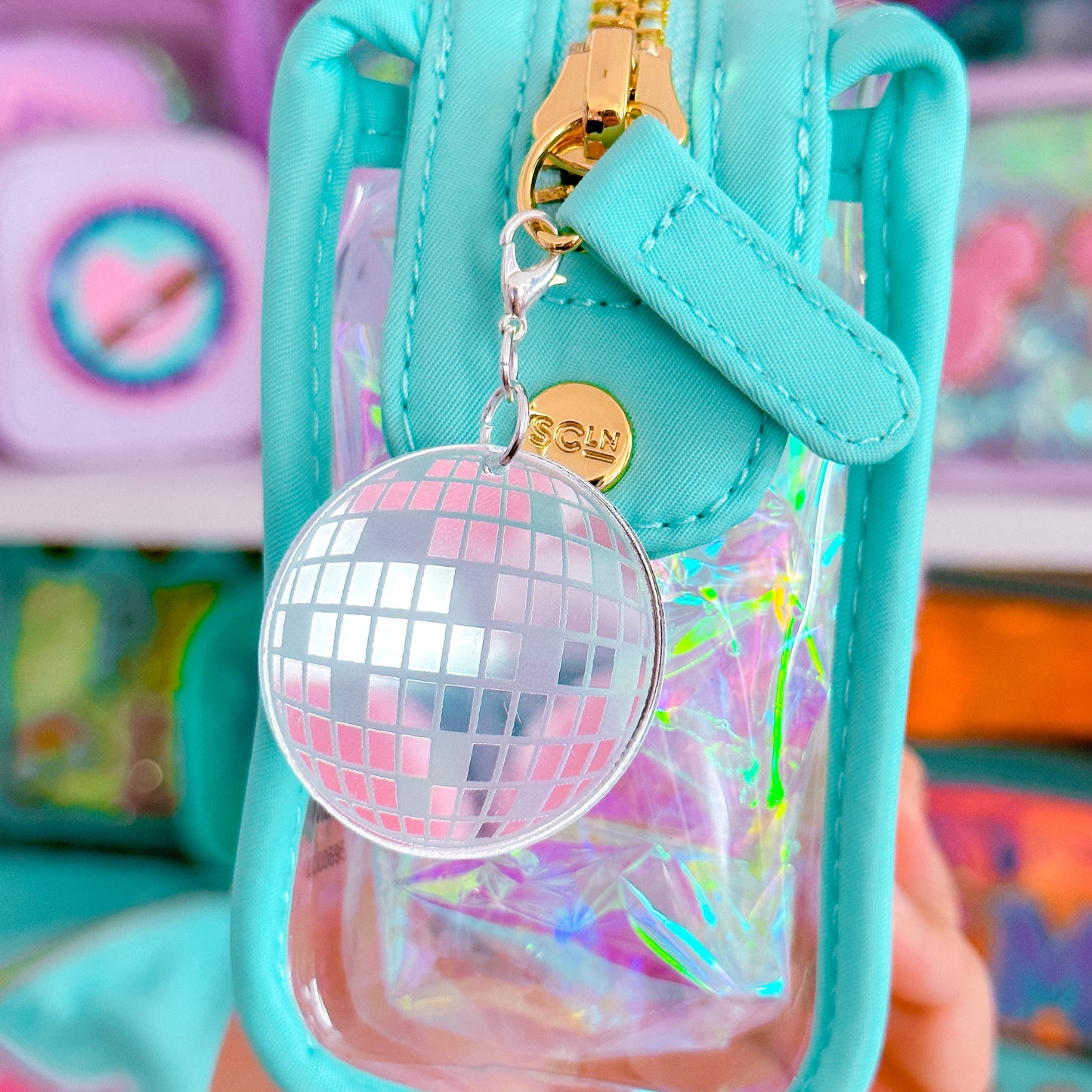 Acrylic Charm - Medium Disco Ball