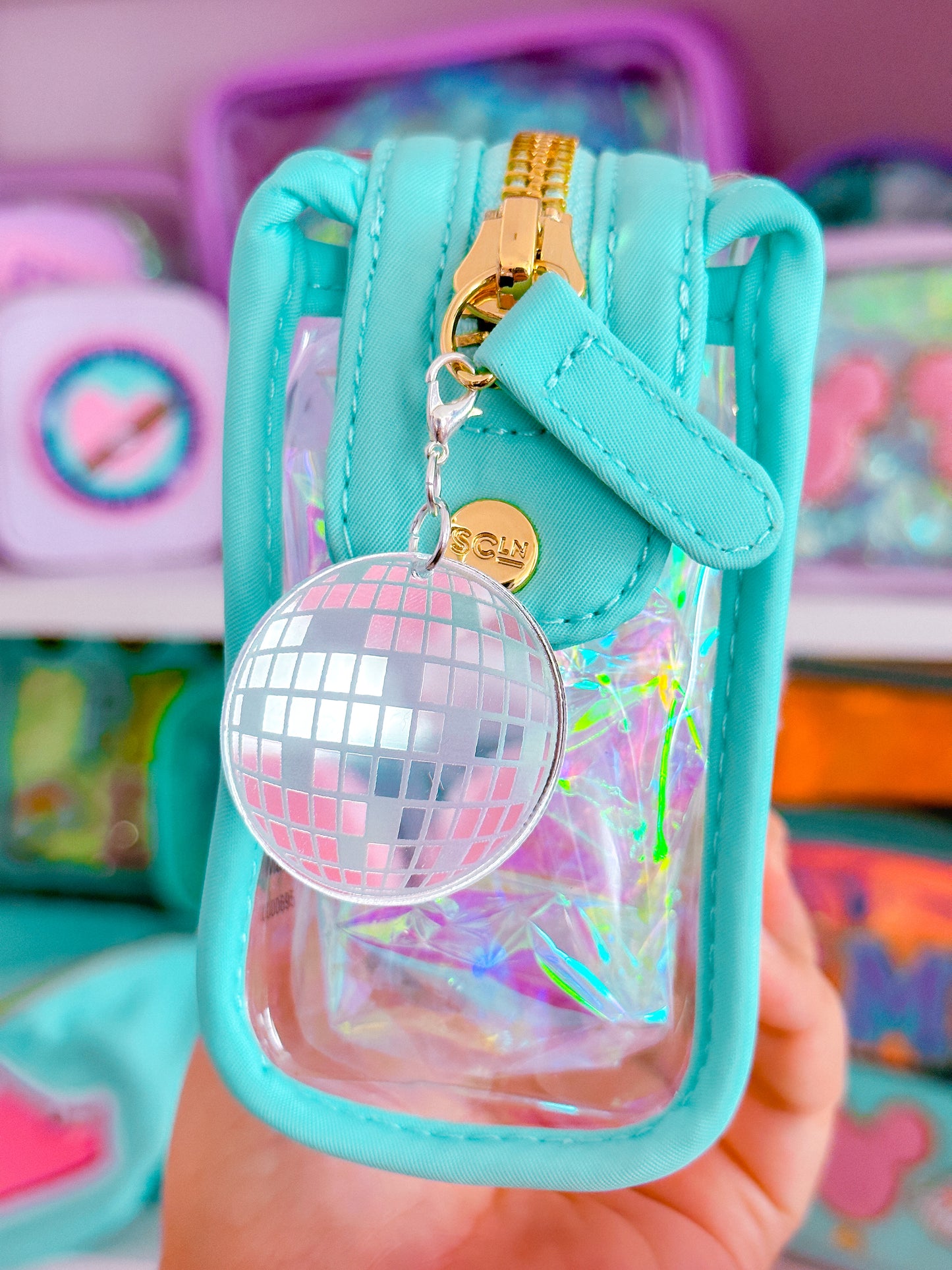 Acrylic Charm - Medium Disco Ball