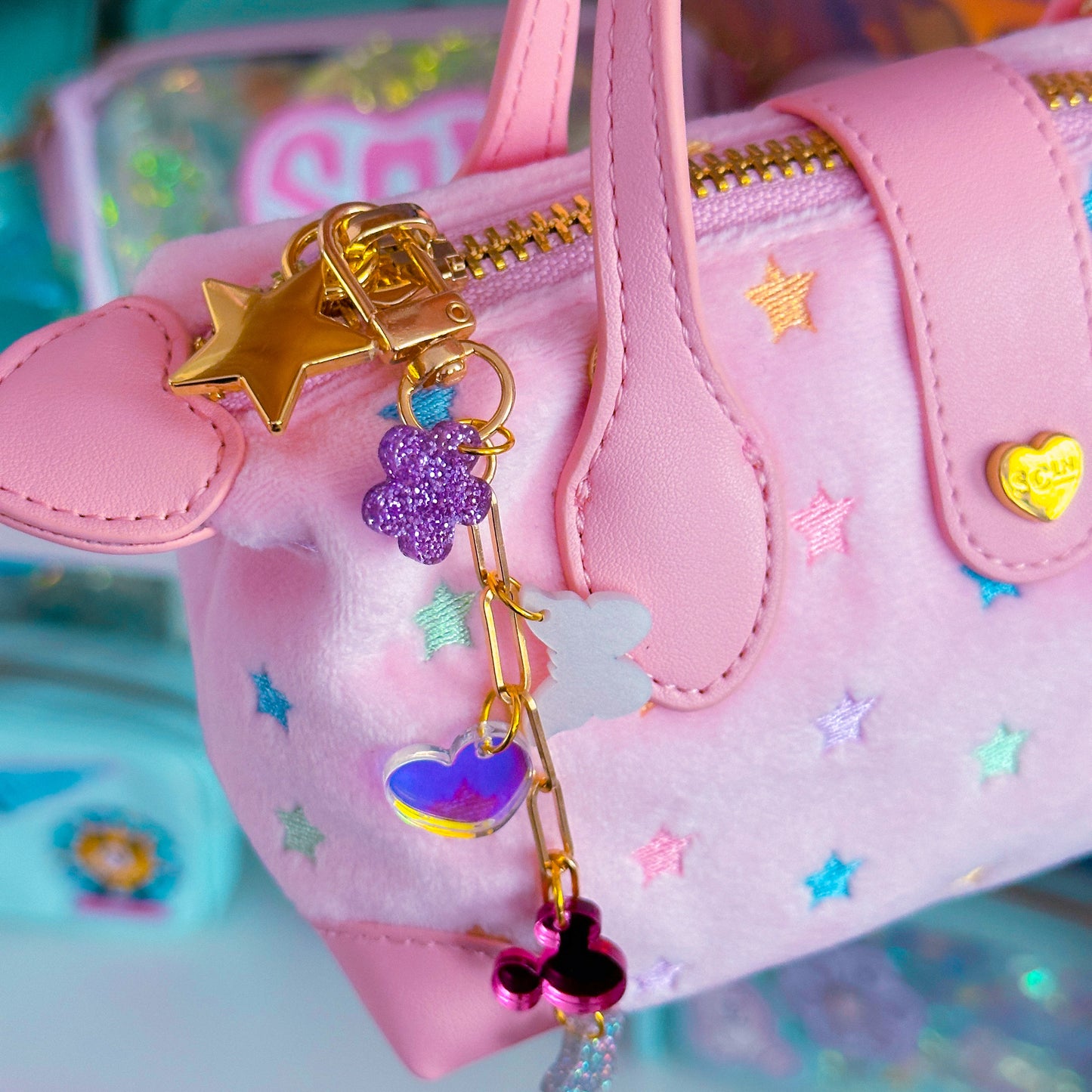 Zipper Pull & Acrylic Charms - Tabitha's Birthday Collection