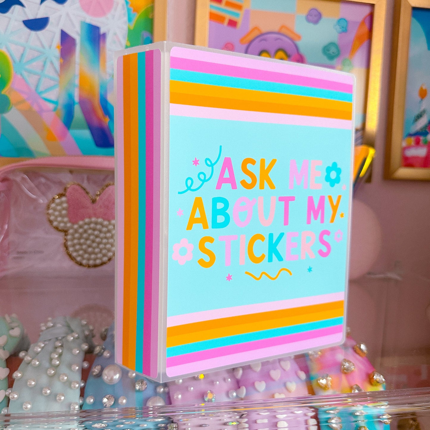 5x7 Sticker / Photo Album - ASK ME ABOUT MY STICKERS