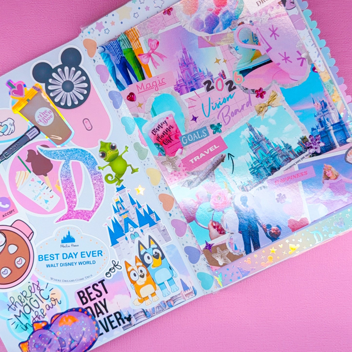 JUNK JOURNAL - 2026 Vision Board Dashboard (5x7)