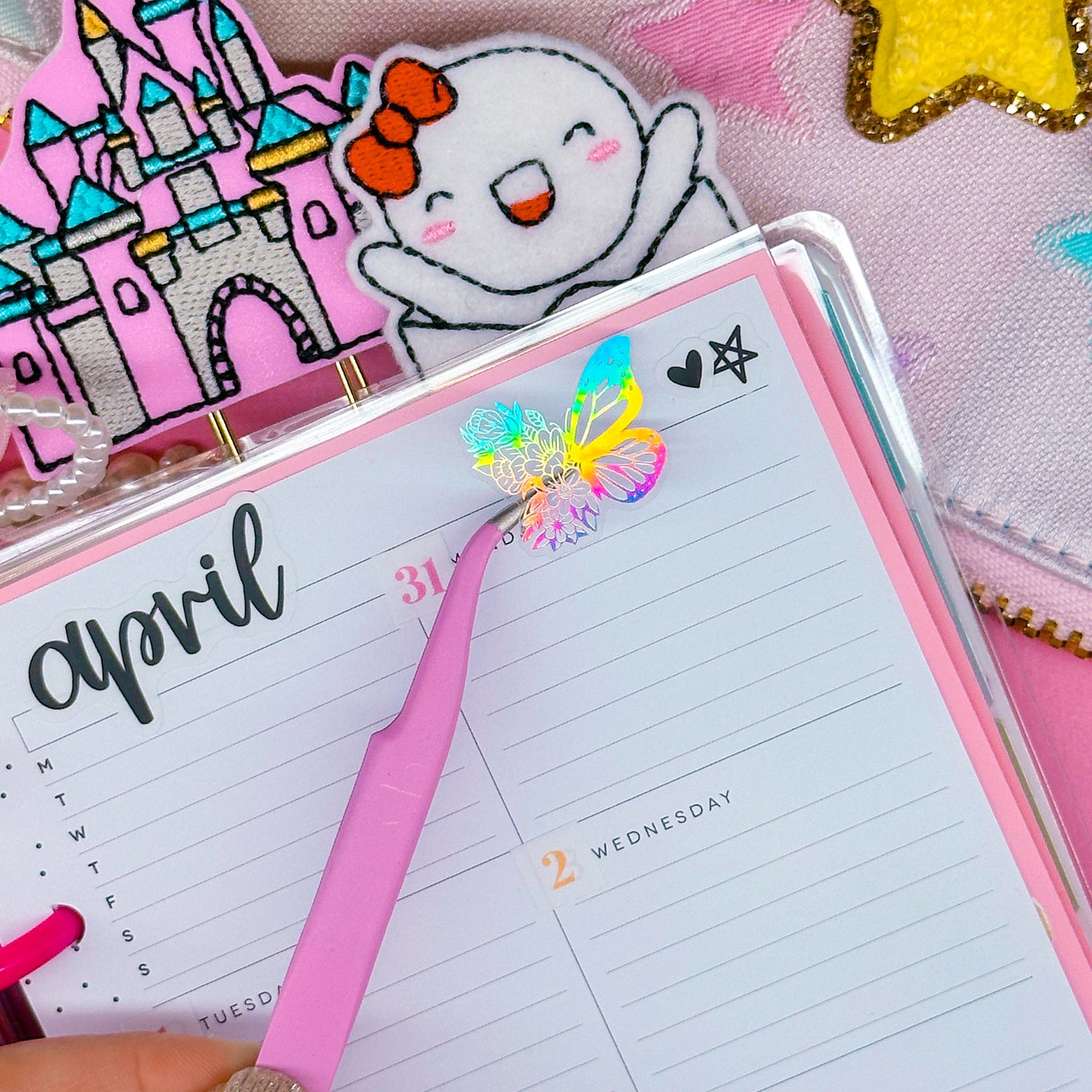 JUNK JOURNAL - Curved Precision Tweezers (Random Color Chosen)