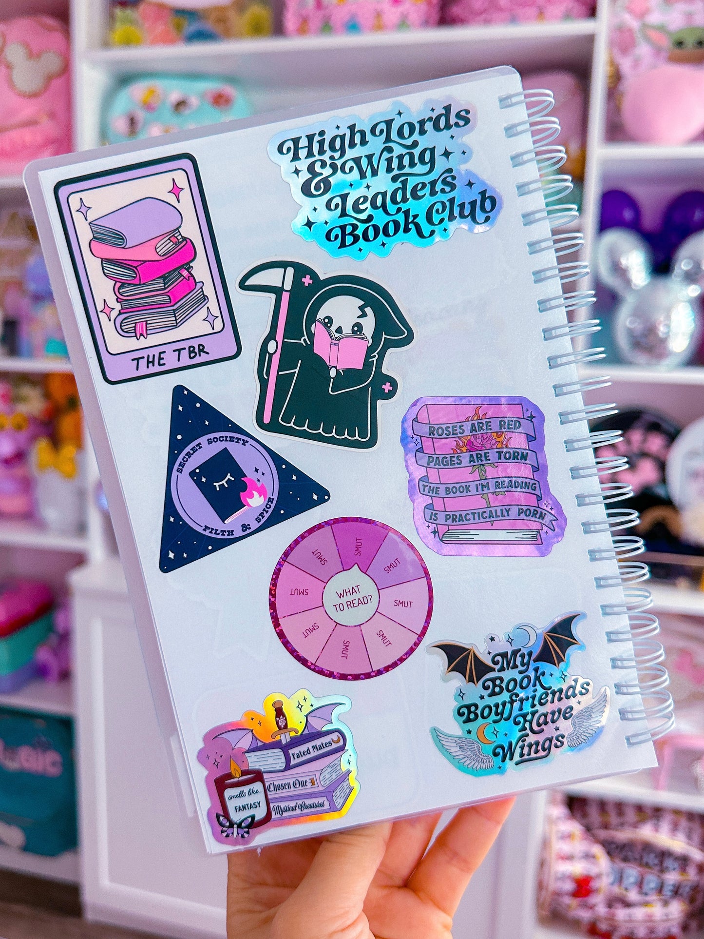 Waterproof Sticker - BOOKISH Books Over People Skeleton