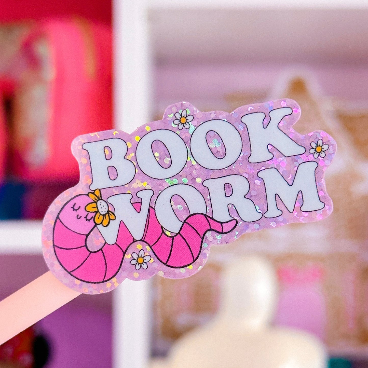 Waterproof Sticker - BOOKISH Worm